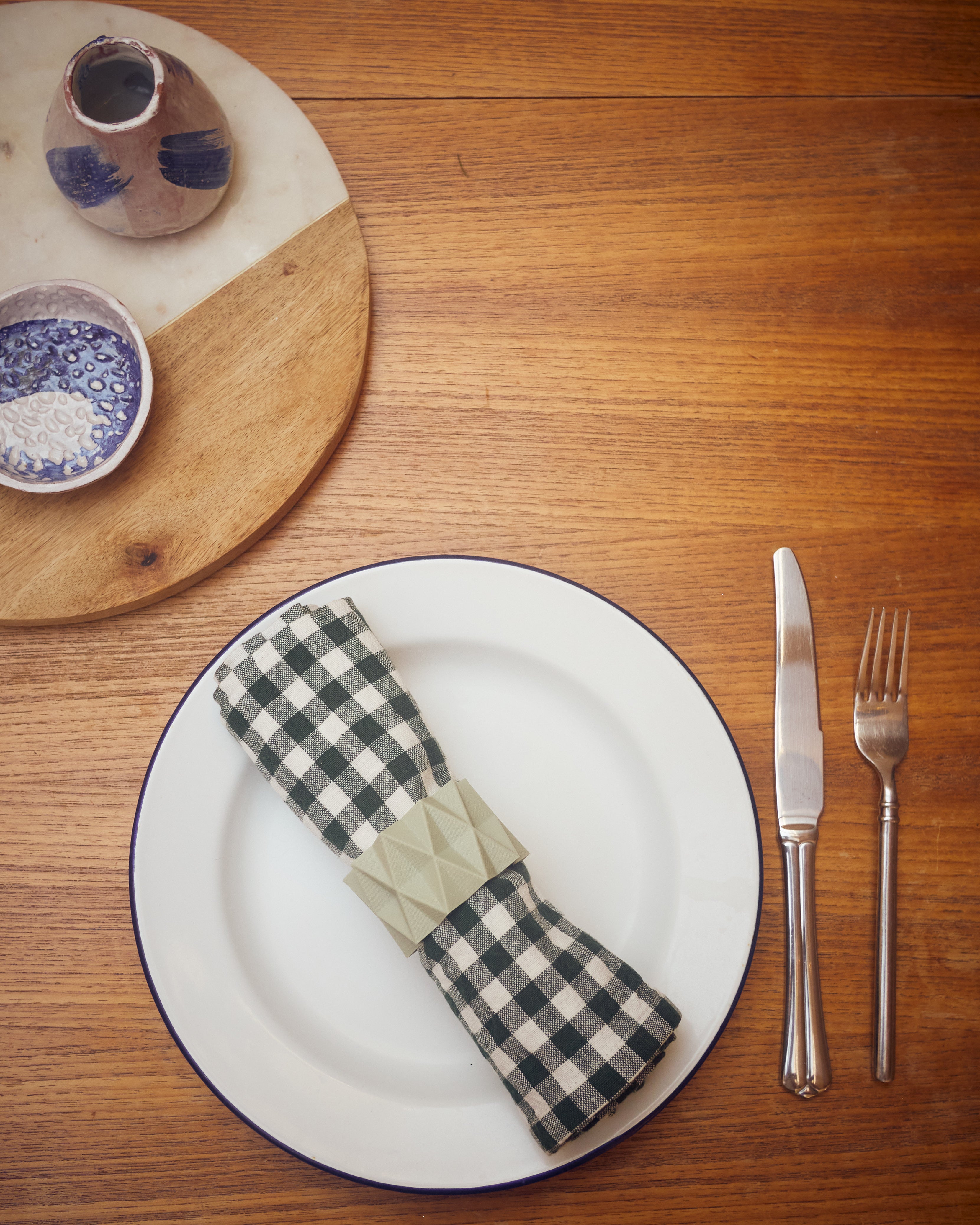 Origami Napkin Rings x4 Revival Homewares