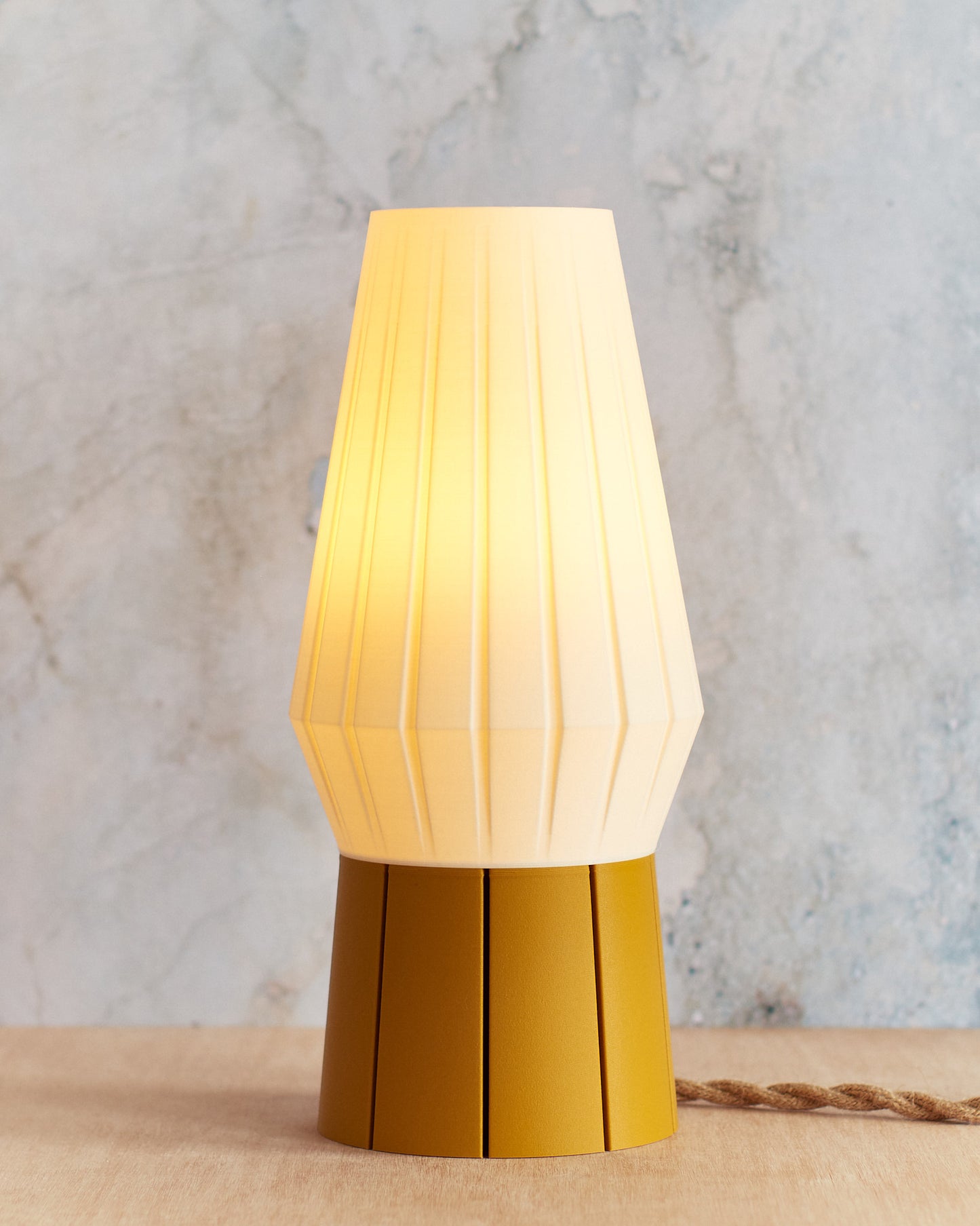 Recycled Mid-Century lamp