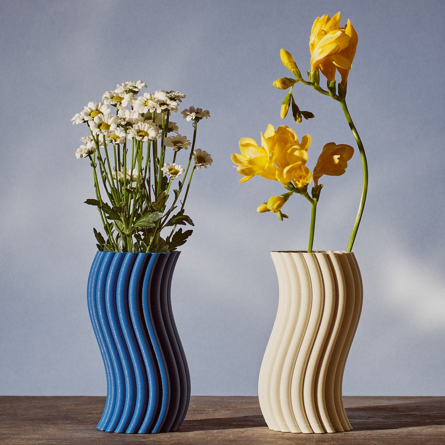 Curved column vase