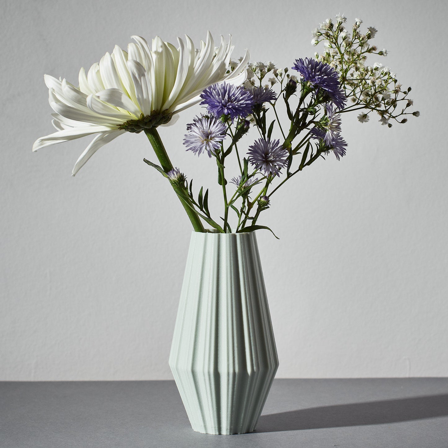 Mid-Century style fluted vase