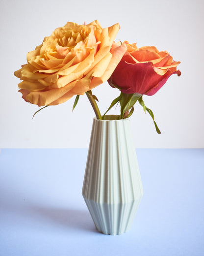 Mid-Century style fluted vase