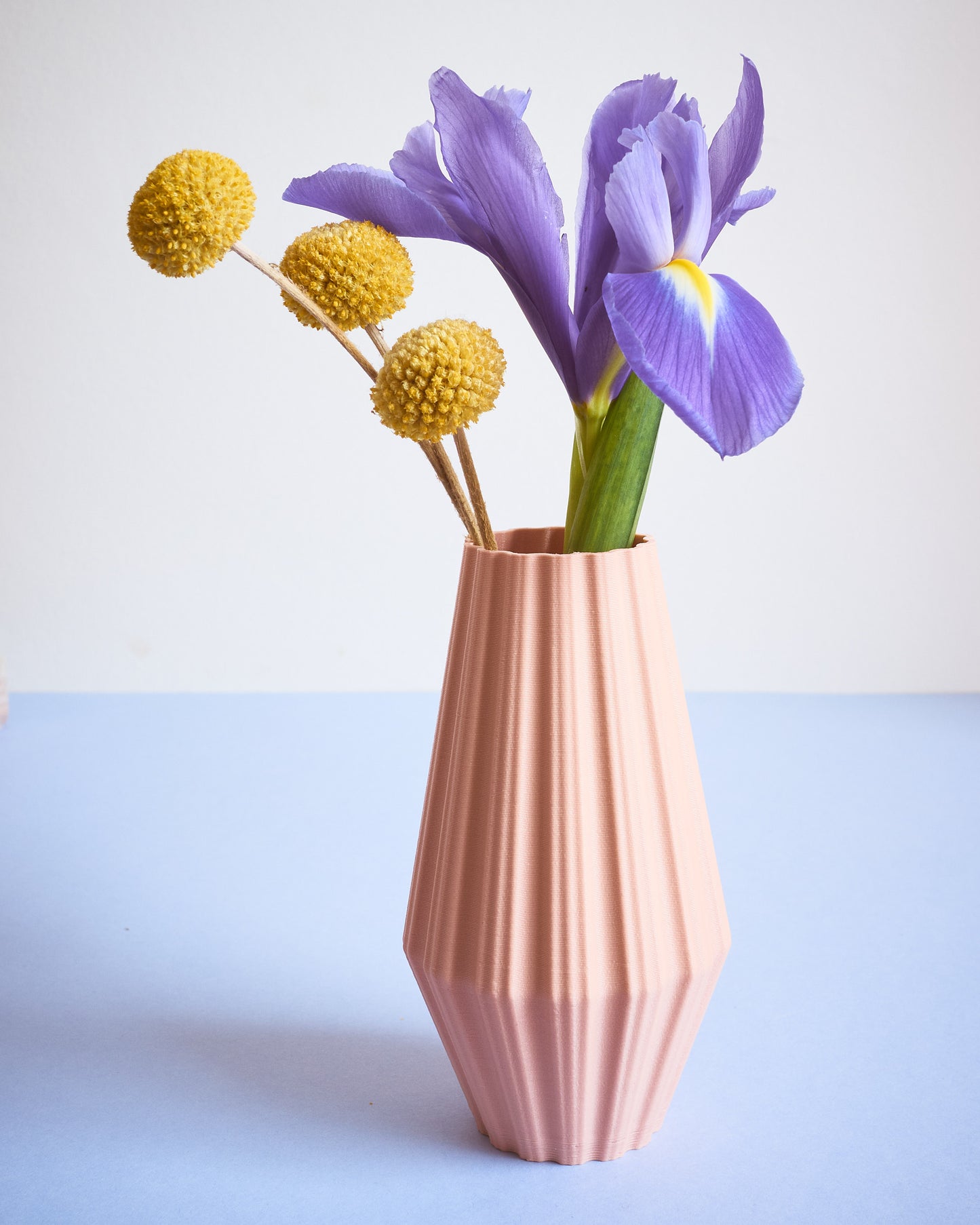 Mid-Century style fluted vase